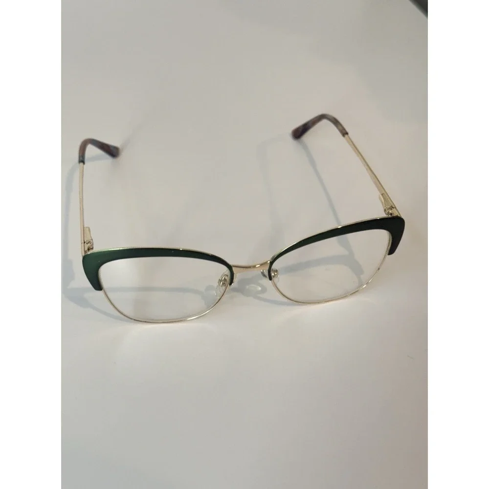 Scott & Zelda SZ7440 Satin Green Gold Cat Eye Eyeglass Frames